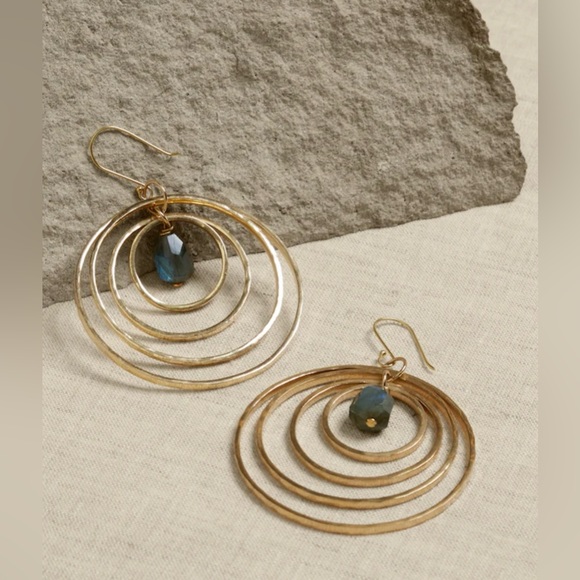 Banana Republic Labradorite solar system earring - Picture 1 of 16